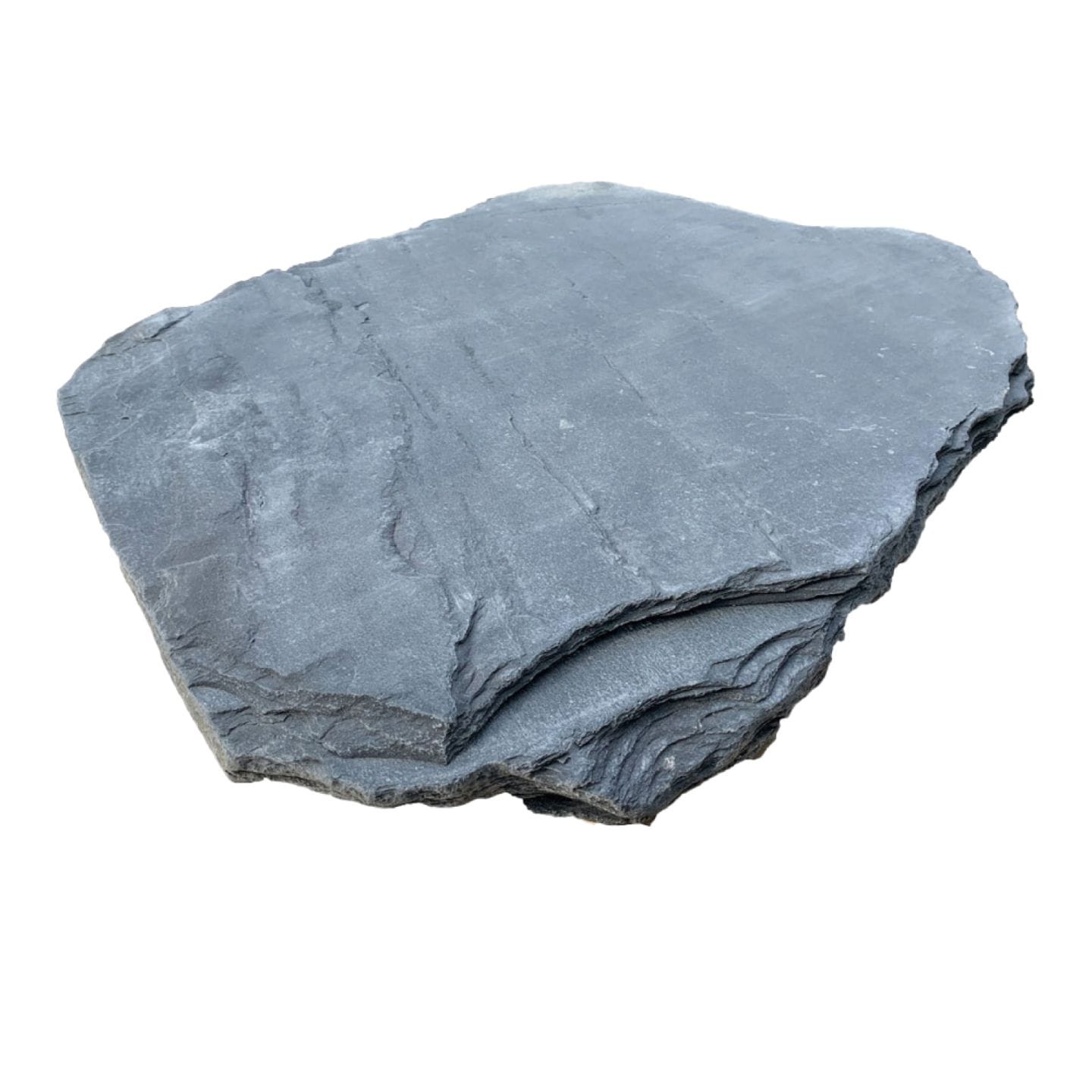 飛石 野面 黒鉄平 φ400-450×60mm 中国