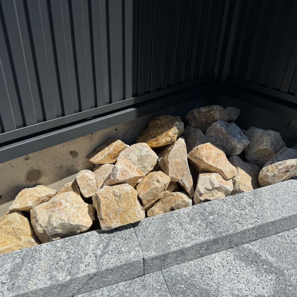 マーブルイエローロック 90-120mm 20kg