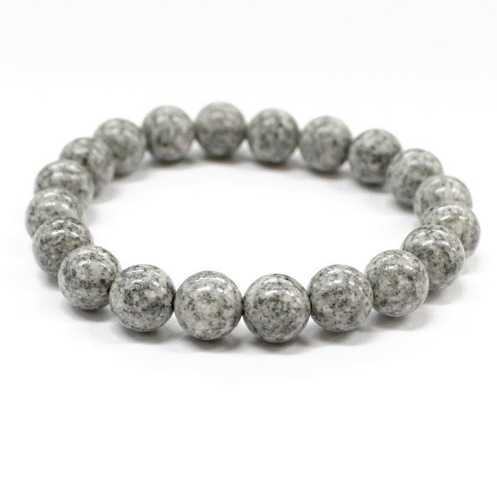 レア品g220円★【エンジェルスノーライト】天使雪花石☆天然石ブレスレットＭ★８mm エンジェルスノーライト(庵治石)(5Aランク) - 10mm玉、サイズ15、17cm