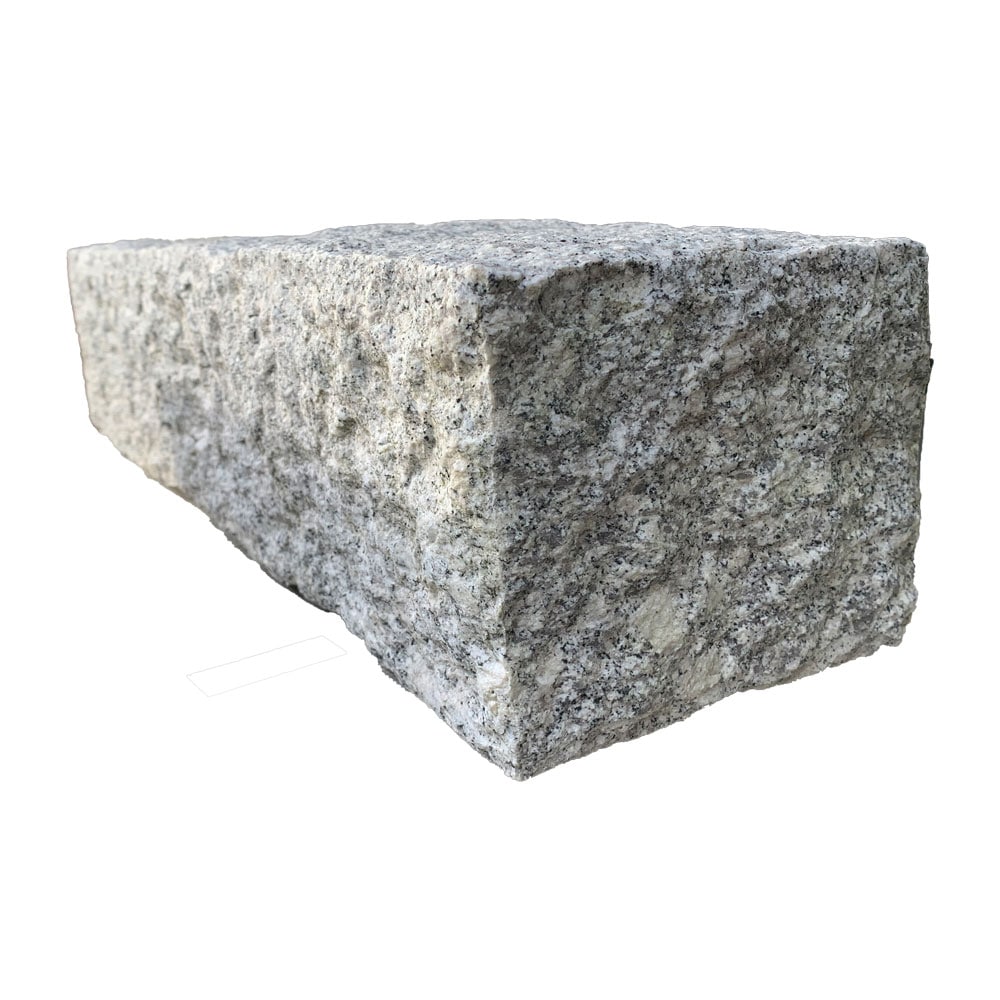 蹴上がり石 白御影 2面ノミキリ 他割肌 180×150×900mm 中国