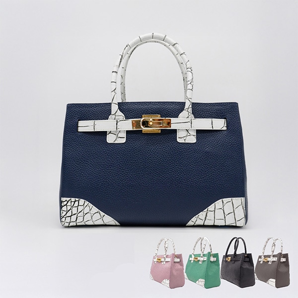 牛革×クロコダイル ベルトデザインバッグ