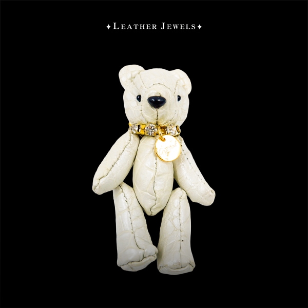 クロコダイルベアチャーム　ホワイト