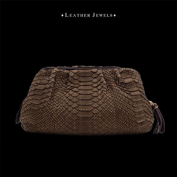 WEL ウェル ショルダーバッグ ベージュ クロコダイル エキゾチックレザー レディース 極美品 LEATHER JEWELS レザージュエルズ ショルダーバッグ ウォレット