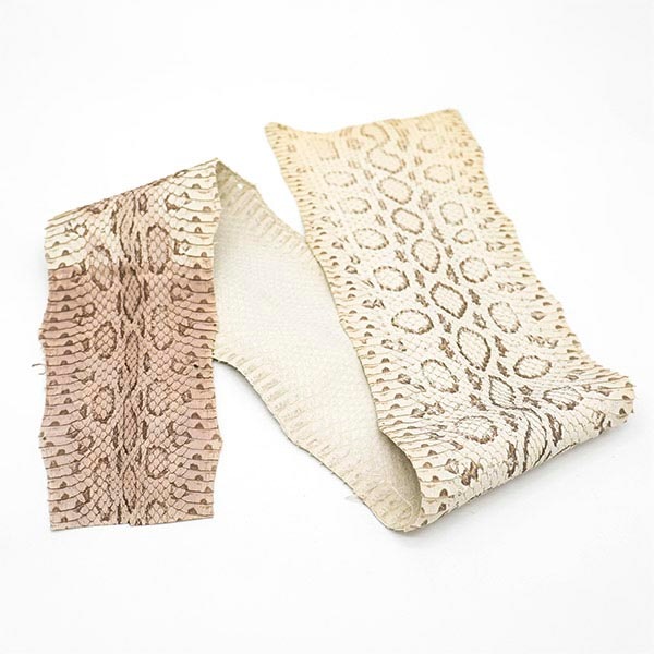 【セット販売】パイソン革＆ラウンドファスナーウォレット(ナチュラルパール) セット