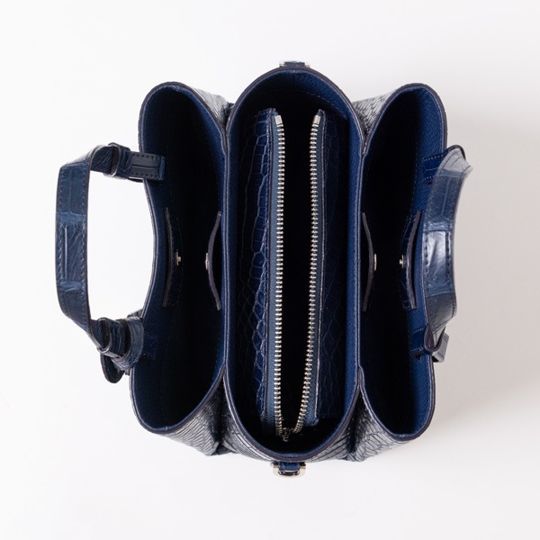 9/12販売開始】藍染クロコダイル アオリポシェット 紺藍 | Bag