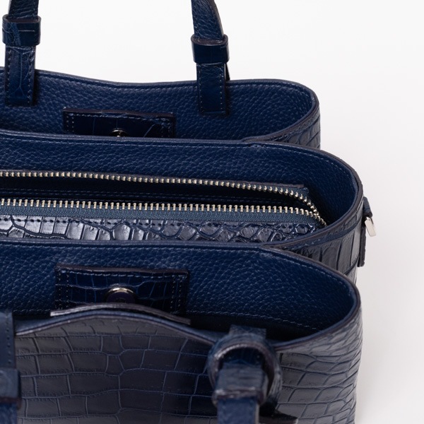 9/12販売開始】藍染クロコダイル アオリポシェット 紺藍 | Bag
