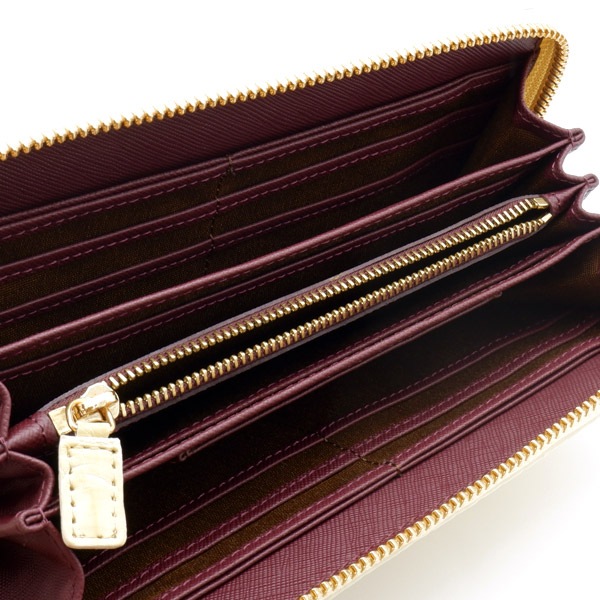 【outlet品】クロコダイル ラウンドウォレット アイボリー