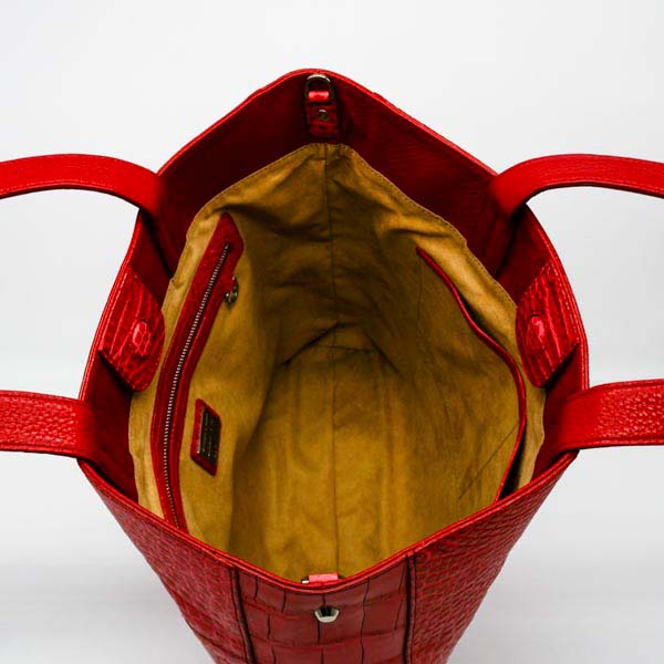 クロコダイルスクエアトートバッグ