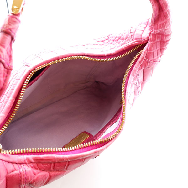 【outlet品】 クロコダイル 一本手ミニハンドバッグ ブーゲンビリア