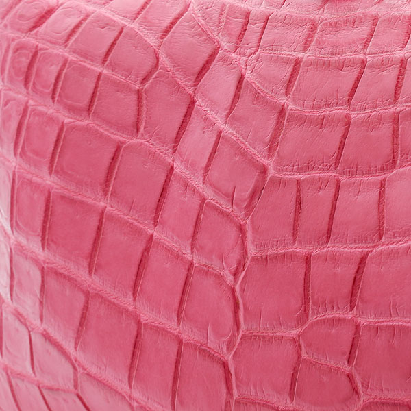 【outlet品】 クロコダイル 一本手ミニハンドバッグ ブーゲンビリア