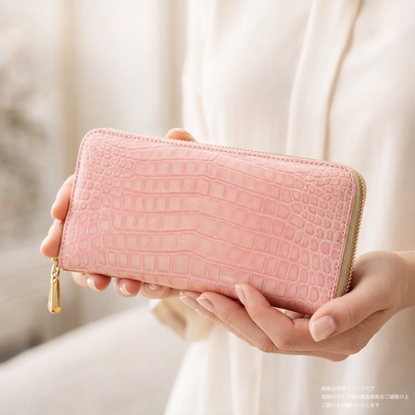 〈美品〉レザージュエルズ クロコダイル ラウンドファスナー 定価18万円 クロコダイル IKURAラウンド長財布 | 限定商品 | LEATHER JEWELS
