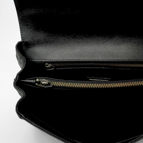 【キャリー品】シャーク カブセハンドバッグ　ブラック