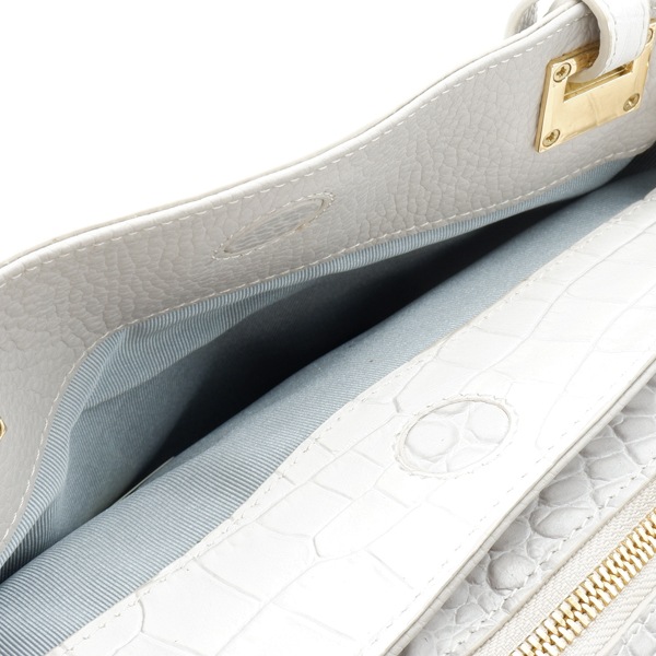 【outlet品】型押し牛革 二本手フォーマルバッグ ヒマラヤ