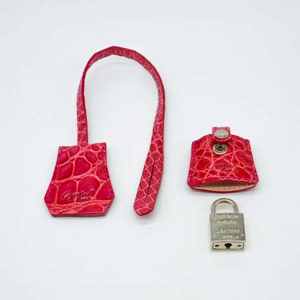 【outlet品】 クロコダイル エナメルブガッティ ピンク