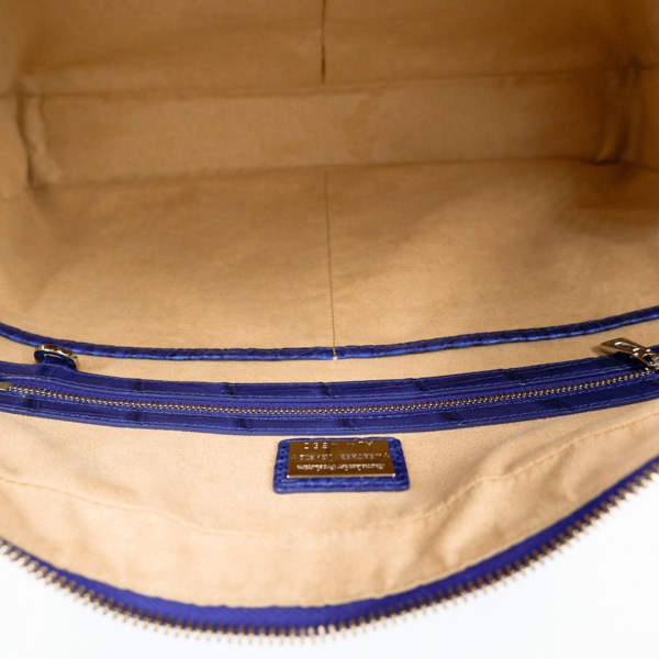 藍染クロコダイル ブリーフケース