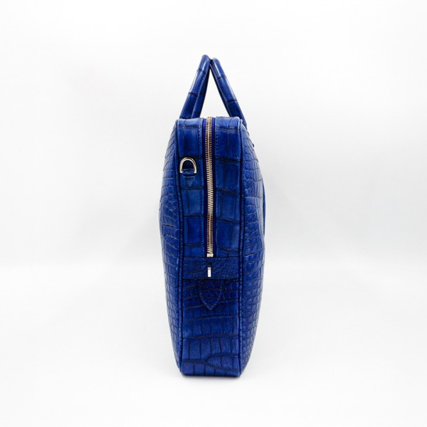 藍染クロコダイル ブリーフケース