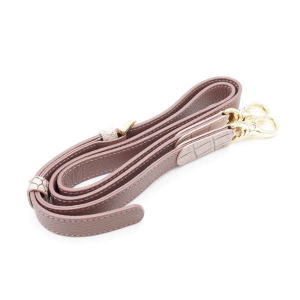 型押し牛革 一本手トートバッグ メジピンク