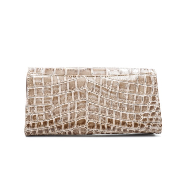 シビラ　新品　　牛革　長財布　ベージュ 型押し牛革 エナメルカブセ長財布 ベージュ | Wallet | LEATHER