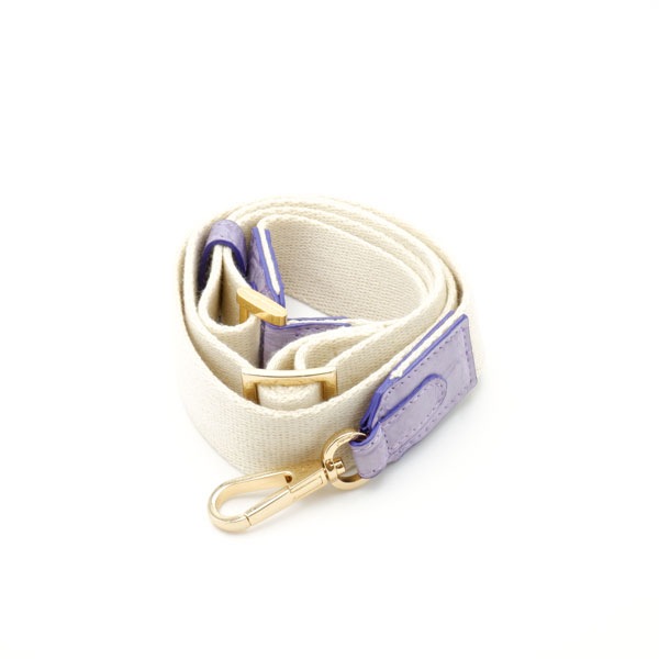 【outlet品】 クロコダイル 草木染ショルダー付きポーチバッグ 紫紺