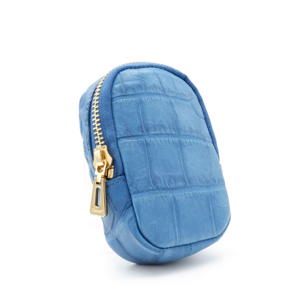 【outlet品】 クロコダイル 草木染ショルダー付きポーチバッグ 梔子