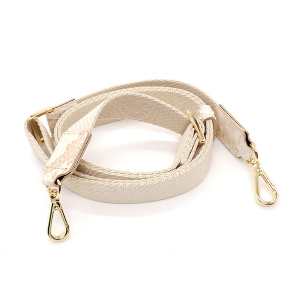 【セット販売】パイソン ダブルファスナーポシェット ハーフベージュ&パイソン革セット