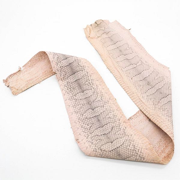 【セット販売】パイソン ダブルファスナーポシェット ハーフベージュ&パイソン革セット