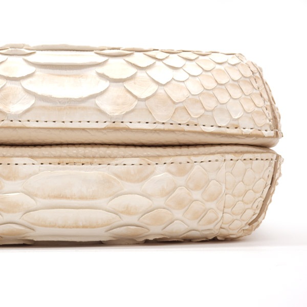 【セット販売】パイソン ダブルファスナーポシェット ハーフベージュ&パイソン革セット