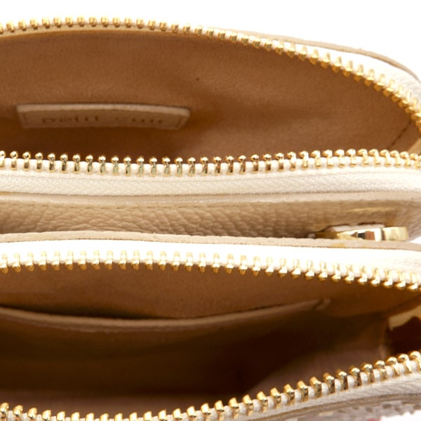 【セット販売】パイソン ダブルファスナーポシェット ハーフベージュ&パイソン革セット