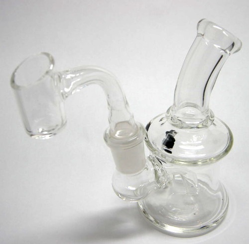 Ķ����ڥ�å����ѥߥ˥��饹�ܥ�/Mini Glass Wax Bong Ver.3(Dab Rig)
