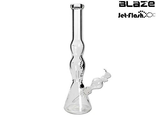 ���֥�ȥ�͡��ɤ��Խ�ʪ��Ȼ����֥쥤�������饹�����饹�ܥ�/BLAZE JET FLASH GLASS BONG WITH FLASH CHAMBER (�֥쥤�������åȥե�å��奬�饹�ܥ� �ե�å�������С�)