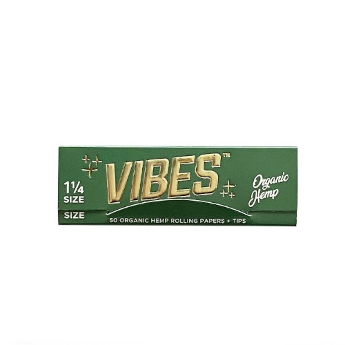 �ϥ����饹�������˥å��إ�ס�����̵ɺ�������󥰥ڡ��ѡ������åץ��å�/VIBES ORGANIC HEMP ROLLING PAPER + TIPS 1-1/4 SIZE