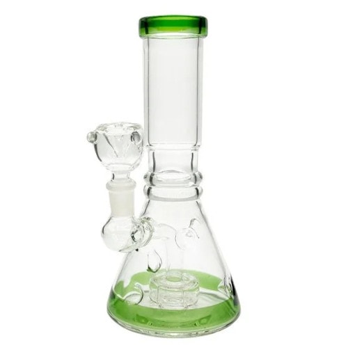 ���ƥ�쥹��¤���ǥ������ѡ����졼������ܡ����饹�ܥ�/DISC PORCOLATOR BEAKER GREEN BONG
