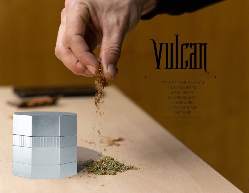 �����顪��å��她���꡼�󣲥������������Х륫�� �ϡ��֥��饤�����/Vulcan 56mm Fully Magnetic 4pc Herb Grinder