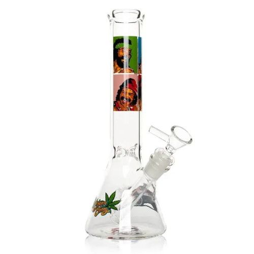 ����� "Cheech & Chong"���ե������饤���󥹥��饹�ܥ�/ Cheech & Chong Glass 10" Pop Art Beaker Base Water Pipe