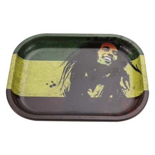 ����ޥ����α�ͺ���饹���ե���ξ�ħ������������󥰥ȥ쥤/BOB MARLEY SMALL METAL ROLLING TRAY(�ܥ֥ޥ꡼ ���⡼�� �᥿�� ������󥰥ȥ쥤)