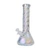 �إ������饹���͡���ߥʥ����ե��˥å���ž塪���饹�������󥰥ܥ�/Human Grade Twisted Iridescent Beaker Water Pipe
