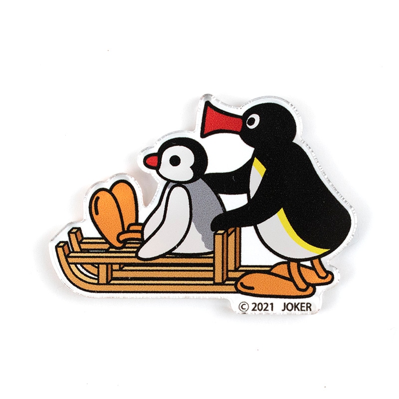 ピングー(PINGU) アクリルプレートステッカー そり | character