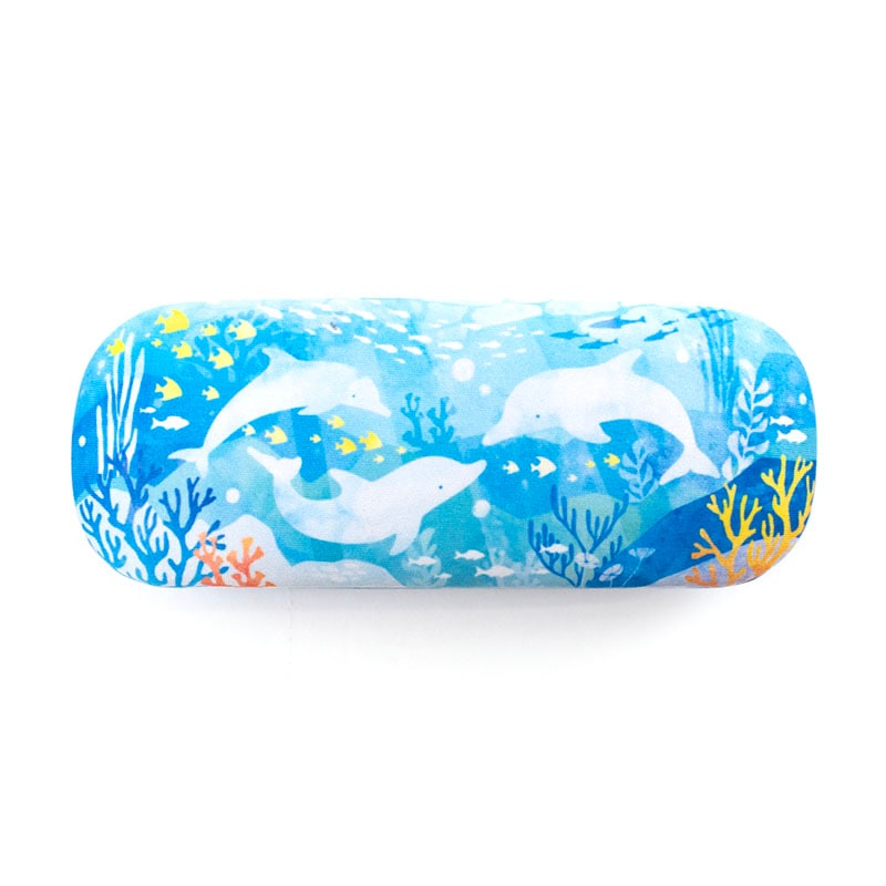 メガネケース（イルカ水彩）