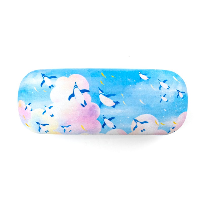 メガネケース（ペンギン水彩）