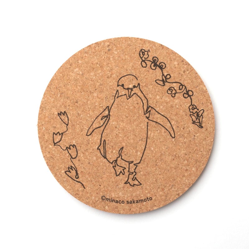 minaco sakamoto　コルクコースター（フェアリーペンギン）