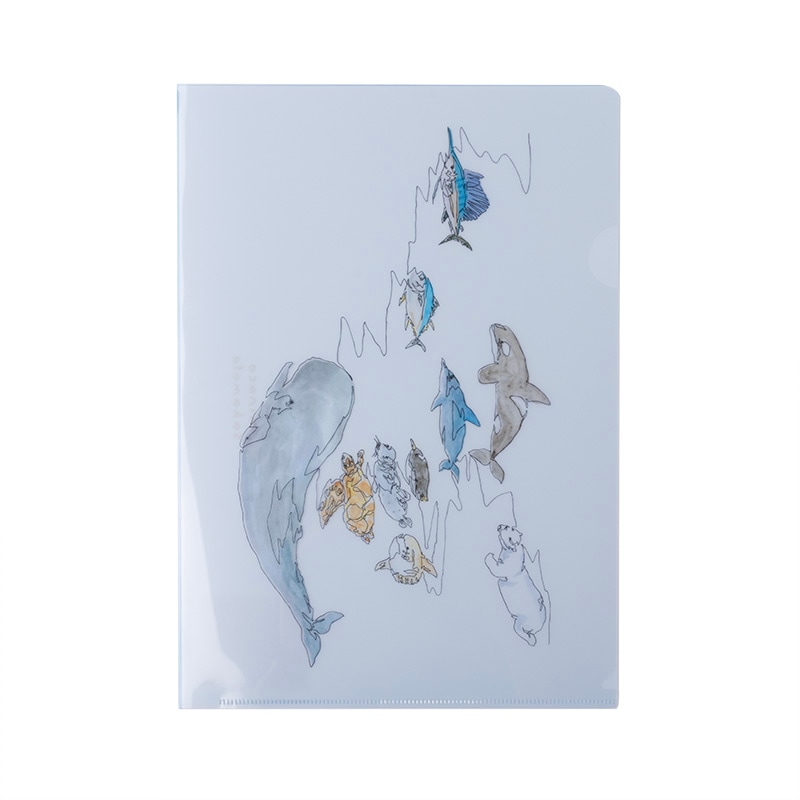 minaco sakamoto　２ポケットクリアファイル（深さ順・速さ順）