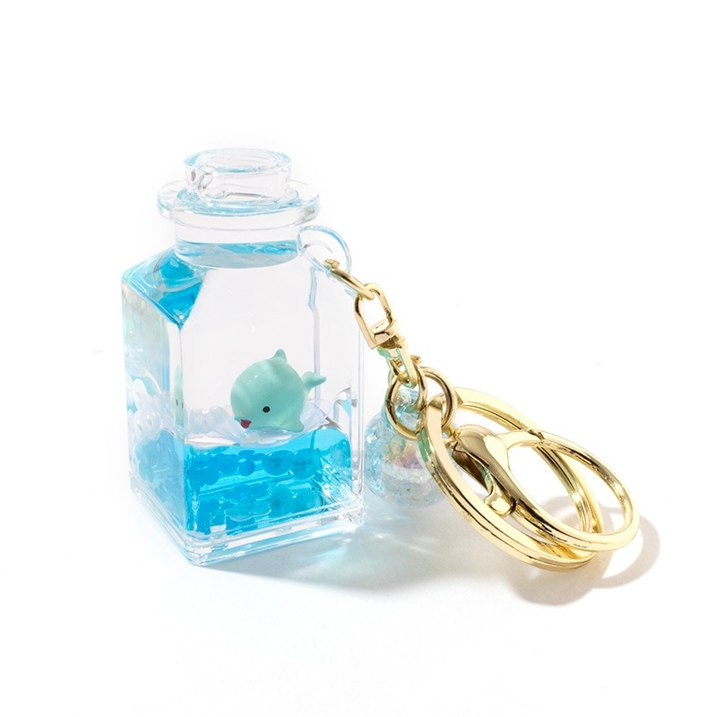 オイルキーホルダー　小ビン(イルカ)