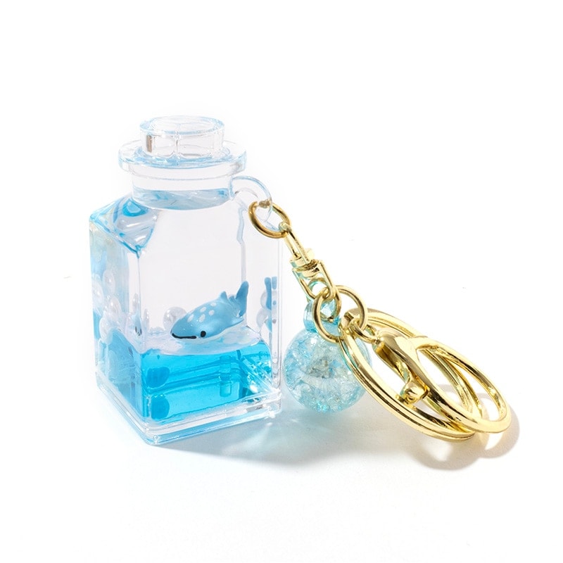 オイルキーホルダー　小ビン(ジンベエザメ)