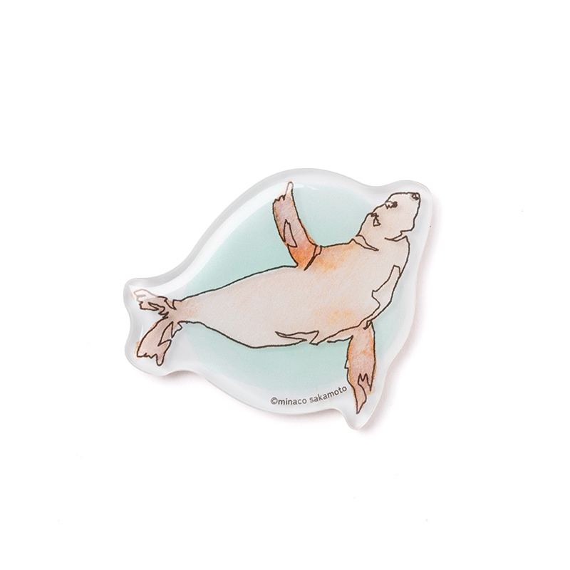 クリアマグネット minaco sakamoto アシカ