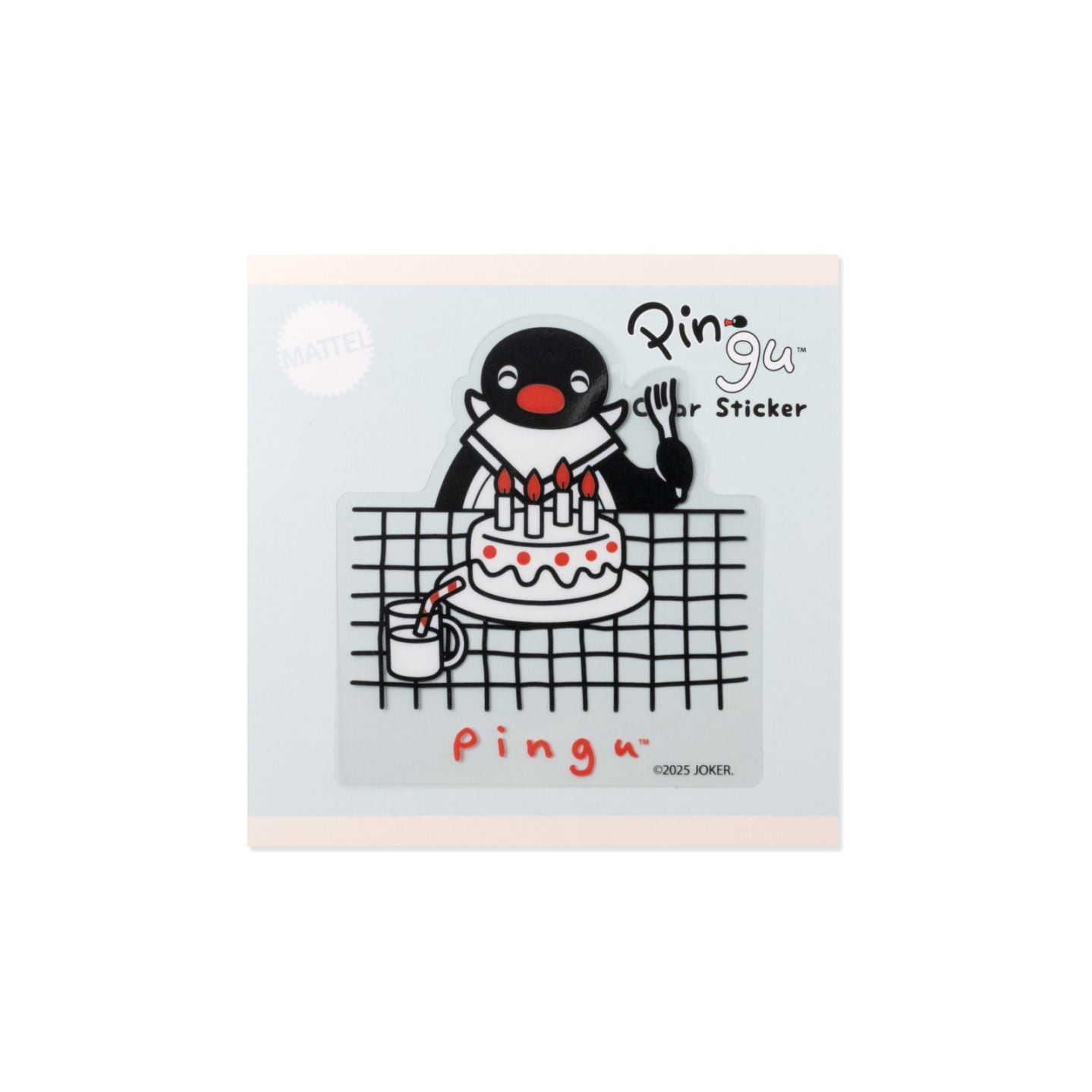 クリアステッカー ピングー ケーキ