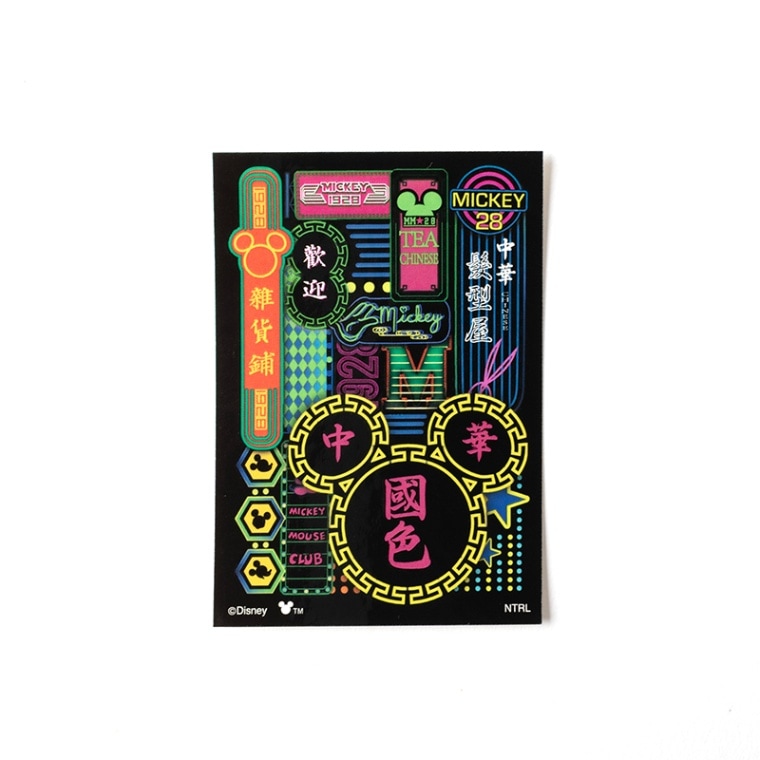 チャイナタウンDisney ステッカー(ネオン街)
