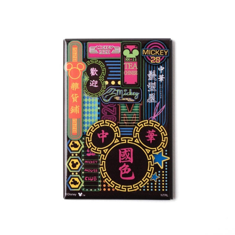 チャイナタウンDisney 板マグネット(ネオン街)