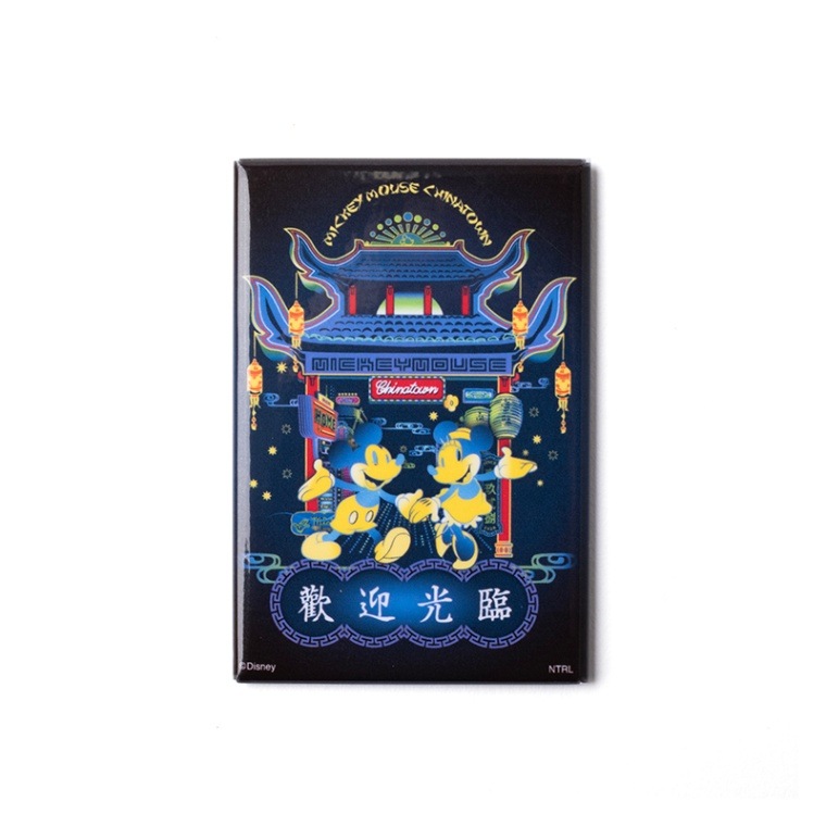 チャイナタウンDisney 板マグネット(ネオンミッキーミニー)