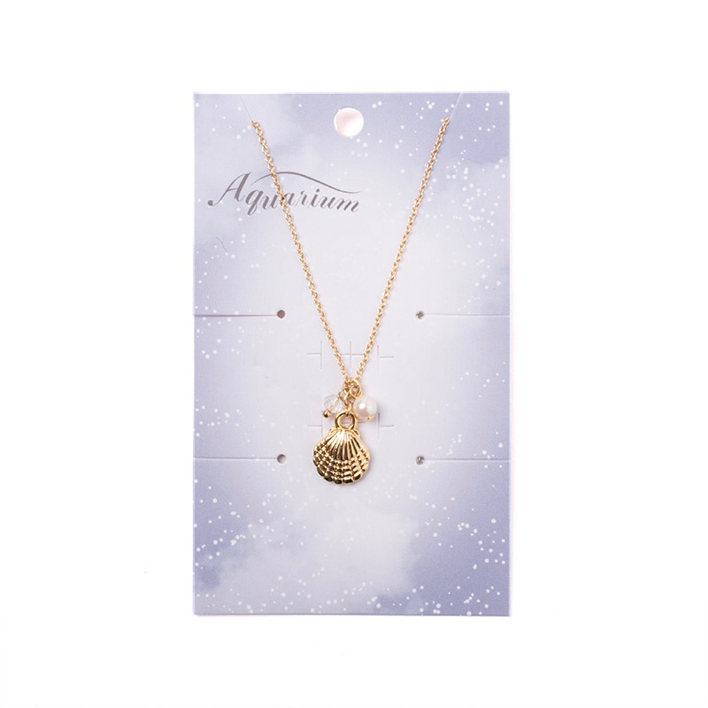 ネックレス パールシェル大 (ゴールド)