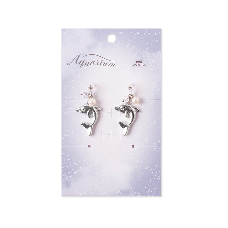 イヤリング イルカ (シルバー)